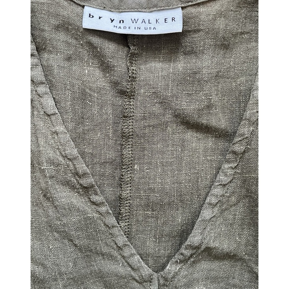 Bryn‎ Walker Bingley Tunic Dress 100% Linen Lagenlook Beach Oversized, Size XXS - Picture 4 of 7
